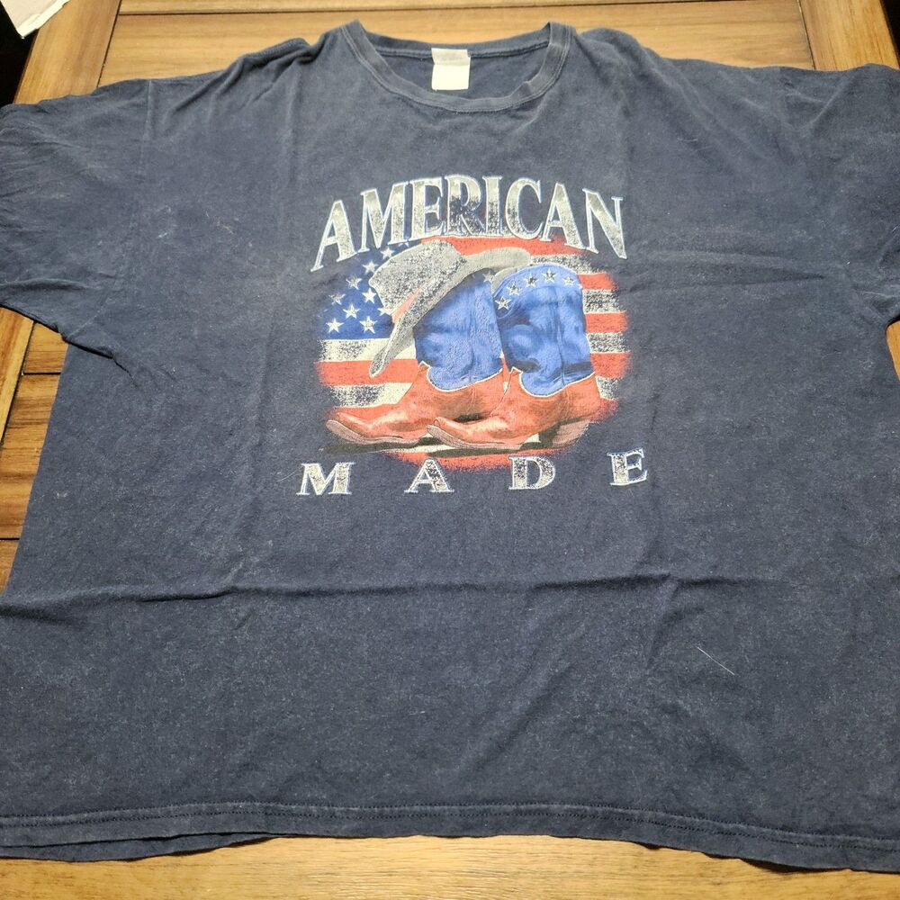 Gildan American Made Navy Tee SS 2XL